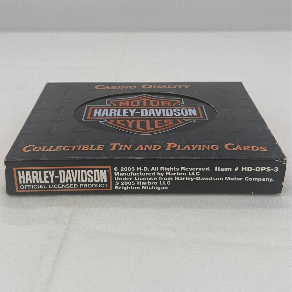 Harley-Davidson Double Deck Playing Cards in Collectible Diamond Plate Tin NEW - Picture 15 of 16